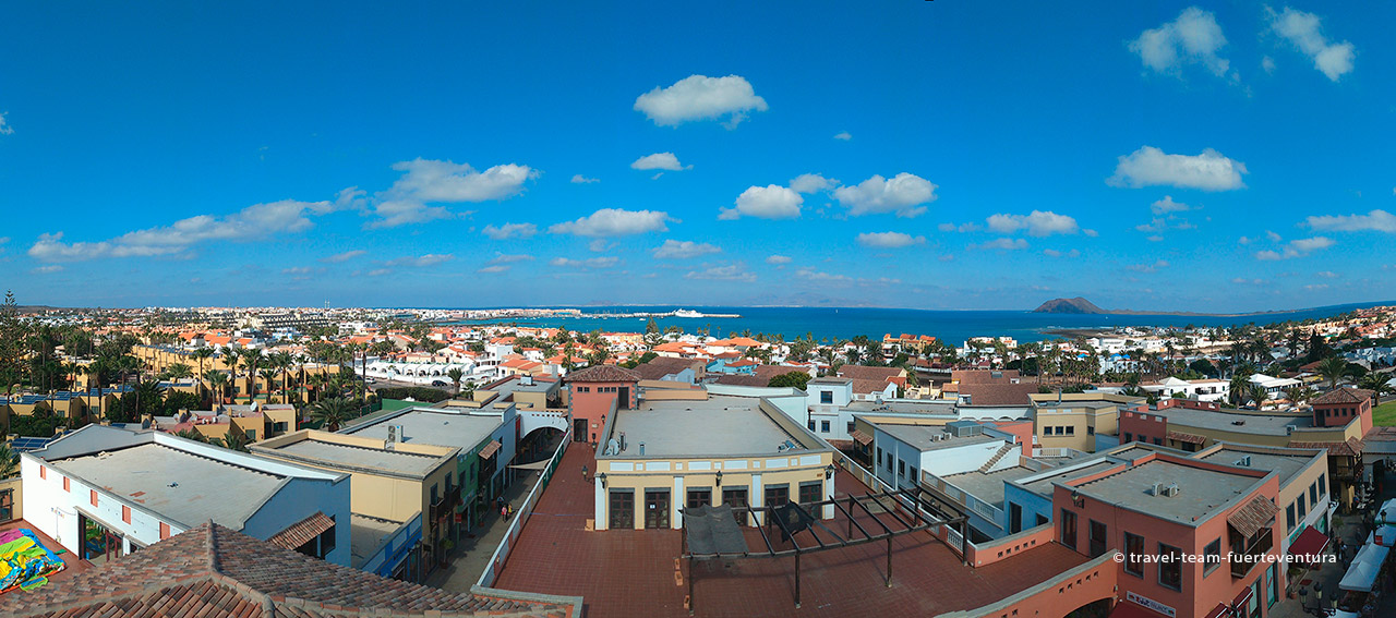 Corralejo visto desde el campanario del centro comercial Campanario